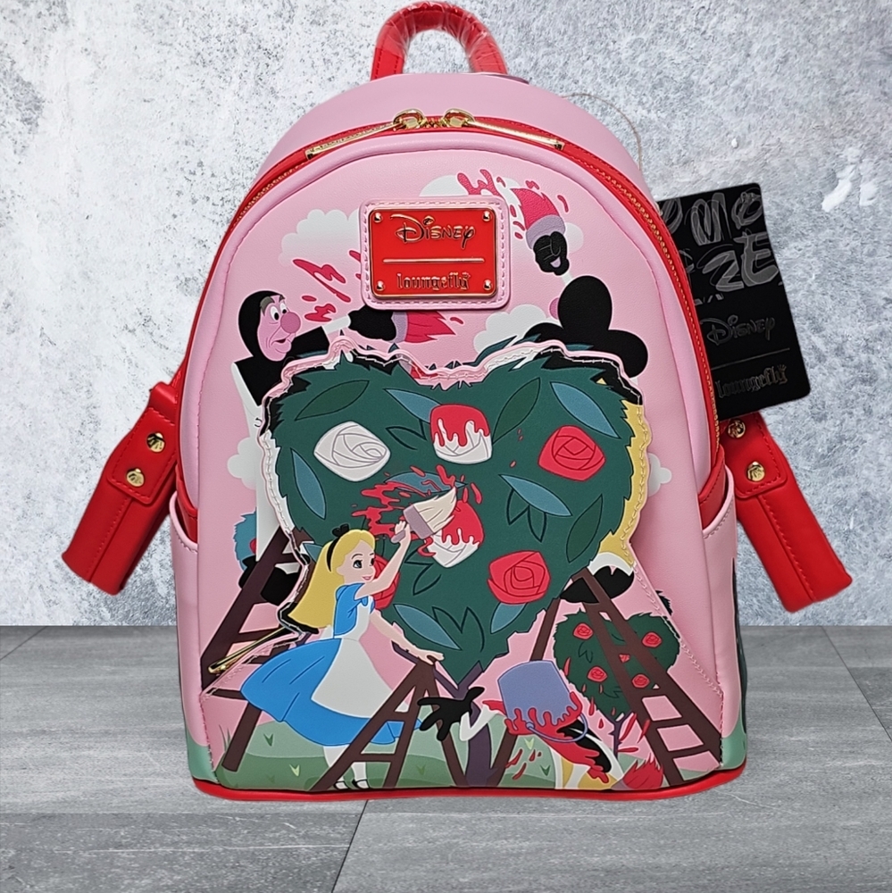 Alice in Wonderland Painting the Roses Red Mini Backpack